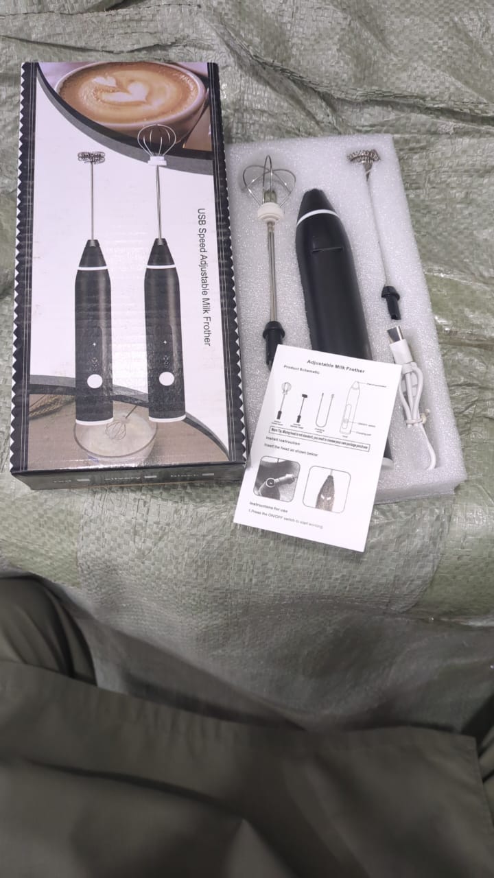 2-in-1 Rechargeable Coffee Beater – Smooth Mixing, Easy to Use, Compact & Comfortable Grip