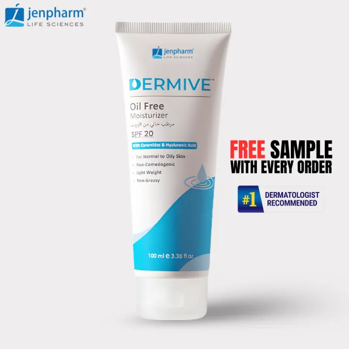 Jenpharm - Dermive Oil Free Moisturizer - 100ml | For Men & Women