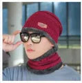 Beanie cap-Wool cap with neck warmer for men women| Winter cap for Unisex