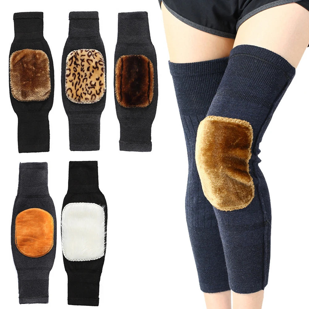 Deluxe Thermal Knit Knee and Leg Warmers (1 Pair): Essential Winter Protection & Joint Comfort for Women