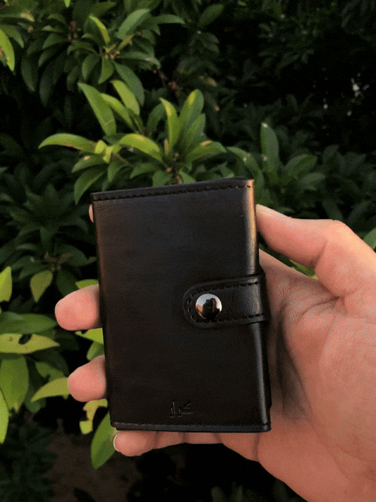 PU Leather Wallet & Pop up card holder