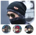 Beanie cap-Wool cap with neck warmer for men women| Winter cap for Unisex